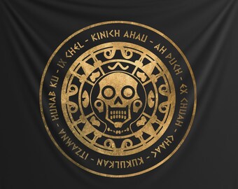 Mayan Gods - Ancient Maya Pantheon Indoor Wall Tapestry 60" x 50"