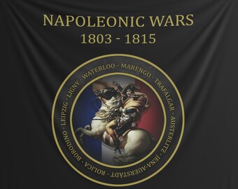 Napoleonic Wars - Battles of Napoleon Bonaparte - 19th Century Warfare - Indoor Wall Tapestry 60" x 50"