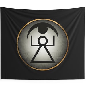 Carthage Carthaginian Symbol of the Punic Goddess Tanit Indoor Wall Tapestry 60&quot; x 50&quot;