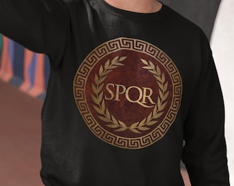 SPQR Ancient Rome - Symbol of the Senate and the People of Rome - Ancient Roman History Unisex Heavy Blend™ Crewneck Sweatshirt