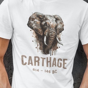 Ancient Carthage War Elephant - Punic History - Carthaginian Army T-shirt