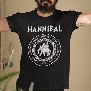 Hannibal Barca 2nd Punic War Battles War Elephant Symbol T-Shirt