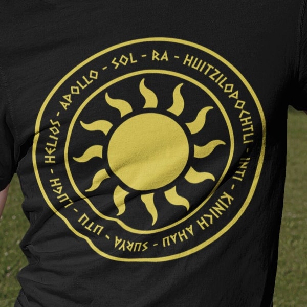 Ancient Sun Gods - Gods and Goddesses of the Sun and Light - Ancient Mythology and Paganism T-shirt