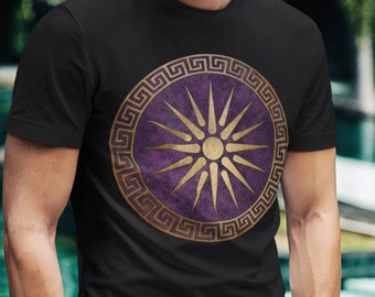 Macedon Alexander the Great Argead Sun Symbol of Ancient Makedon  T-shirt