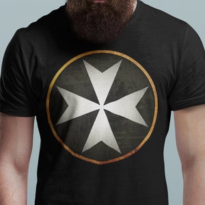 Knights Hospitaller Heraldry - Medieval History T-shirt