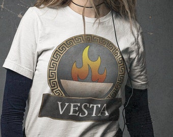 Vesta Roman Goddess of Hearth and Home Symbol  - Roman Mythology T-shirt