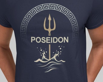 Poseidon Ancient Greek God of the Sea - Trident of Poseidon T-shirt