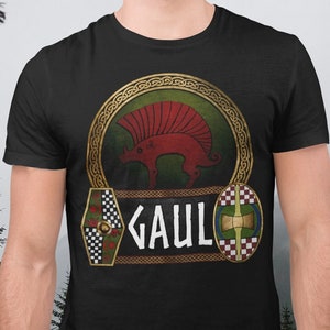 Gaul Ancient Gaelic Boar - Celtic Warrior Shields - Gaelic Heritage T-shirt