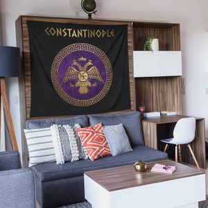 Constantinople Byzantine Empire Symbol of Byzantium Indoor Wall Tapestry 60 x 50 image 2