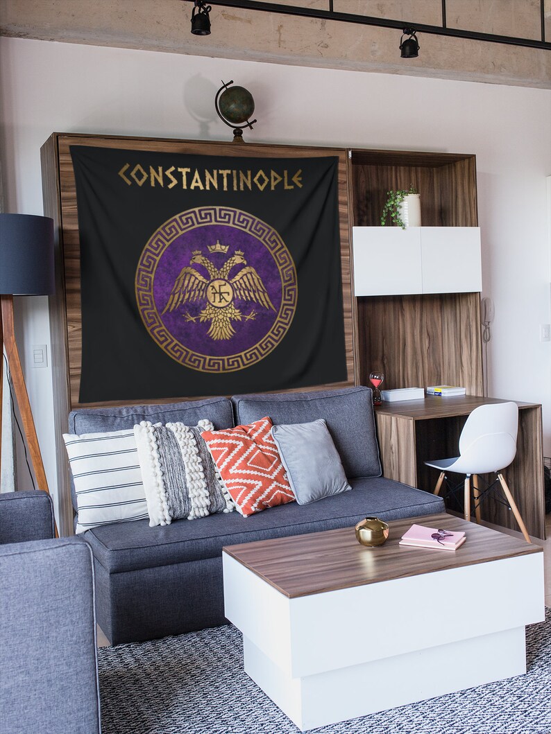 Constantinople Byzantine Empire Symbol of Byzantium Indoor Wall Tapestry 60 x 50 image 2