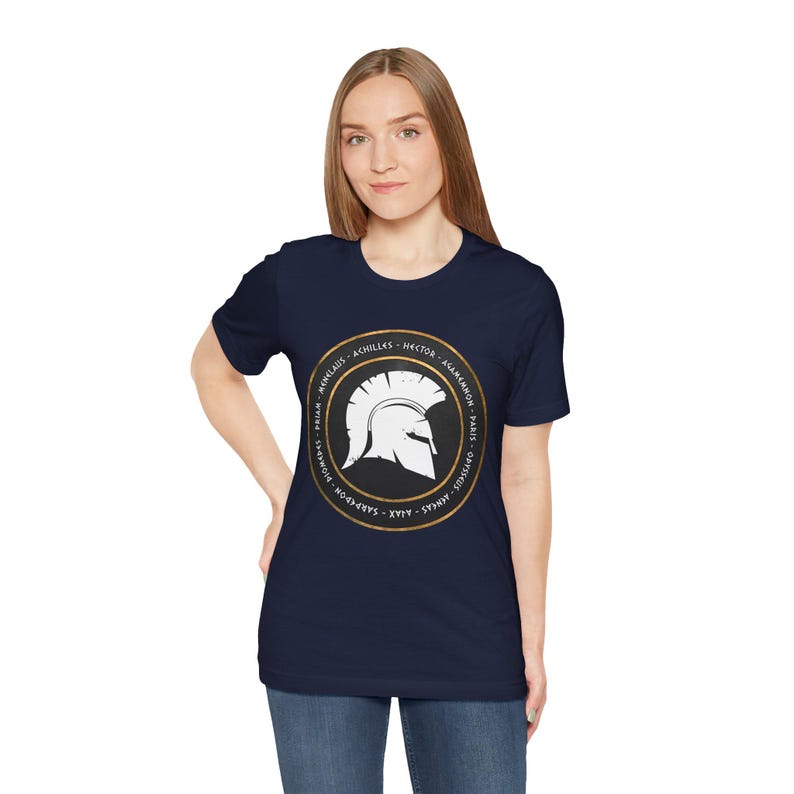 Trojaanse oorlog - Heroes of the Iliad-T-shirt Navy