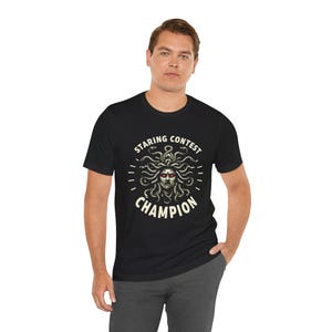 Staring Contest Champion Medusa T-Shirt image 4