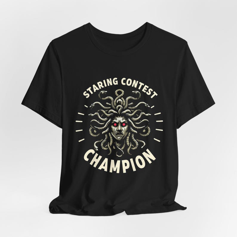 Staring Contest Champion Medusa T-Shirt image 2