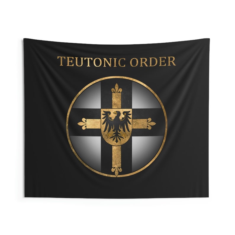 Teutonic Order Symbol Teutonic Cross Heraldry Medieval History Teutonic Knights Indoor Wall Tapestry 60 x 50 image 1
