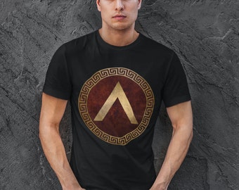 Spartan Shield Lacedaemonian Lambda of Ancient Sparta T-Shirt