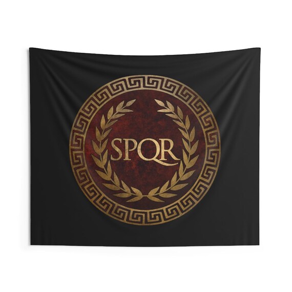 SPQR Ancient Rome Symbol Indoor Wall Tapestry | Etsy