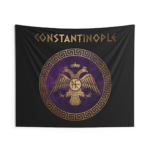 Constantinople Byzantine Empire Symbol of Byzantium Indoor Wall Tapestry 60 x 50 image 1