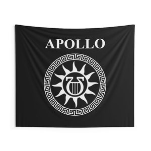 Apollo Greek God Lyre Symbol Indoor Wall Tapestry 60" x 50"
