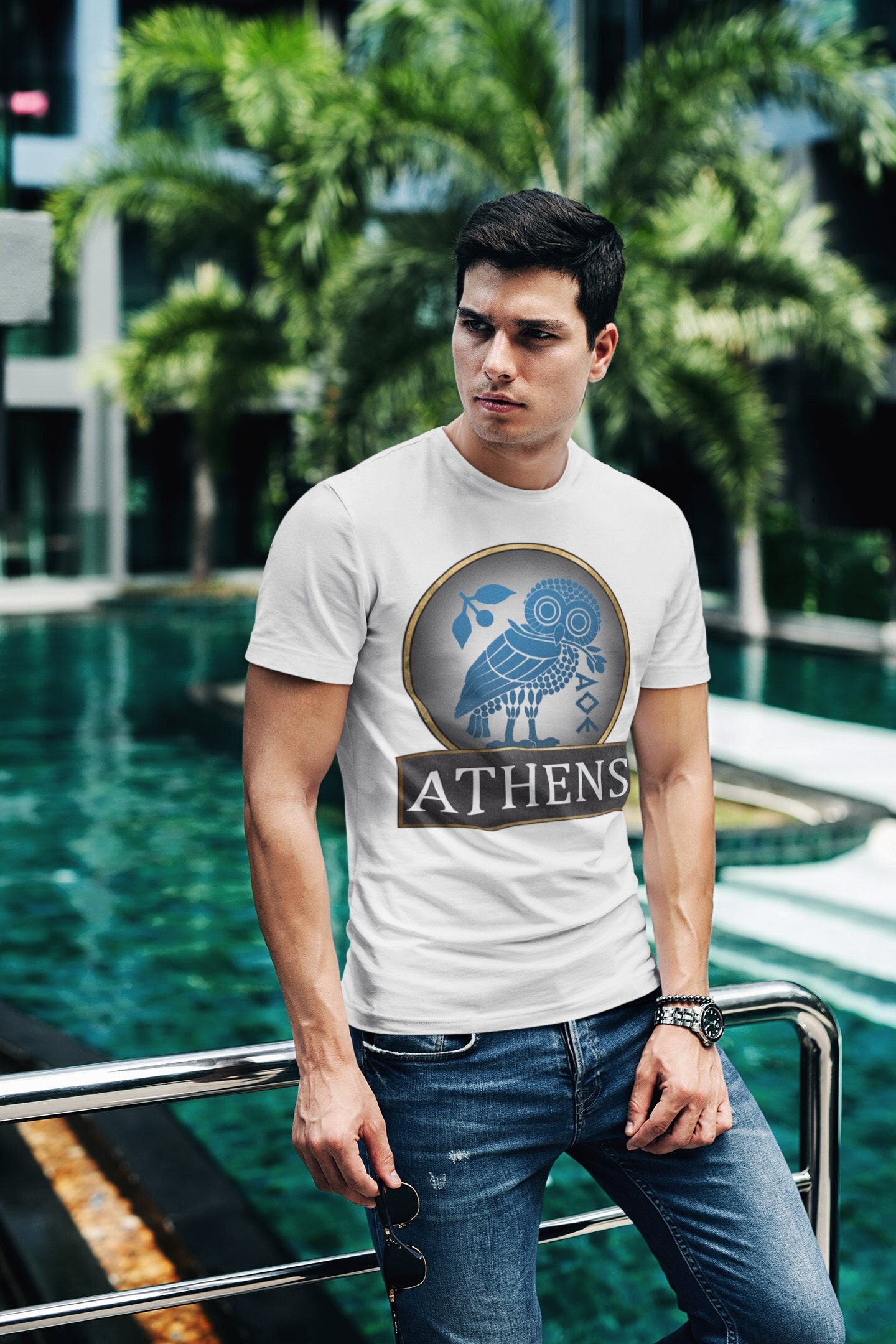 Ancient Athens - Athenian Owl Symbol of Greek Goddess Athena T-shirt