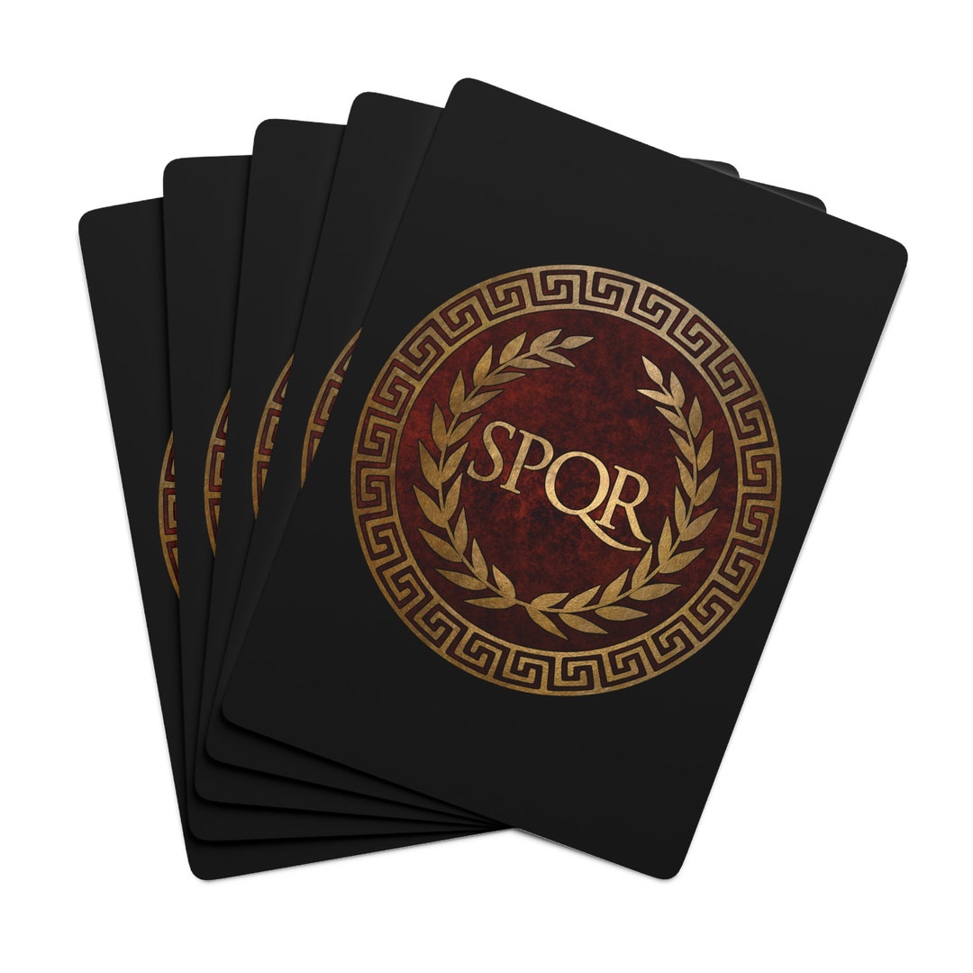 SPQR Ancient Rome Symbol Custom Poker Cards for Wargaming and Board ...
