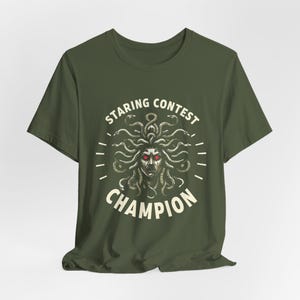 Staring Contest Champion Medusa T-Shirt Military Green