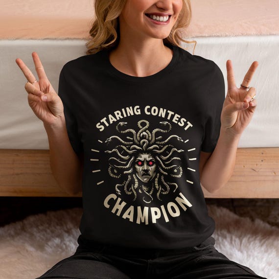 Staring Contest Champion Medusa T-Shirt