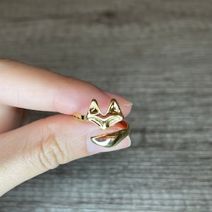 Anello di volpe / Anello di volpe delicato regolabile