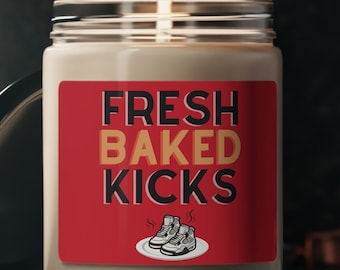 Sneakerhead GIft, Sneakerhead Gifts, Fresh Baked Kicks Candle, Gift for Sneaker Lover Unique Gift Christmas White Elephant Gift Kris Kringle