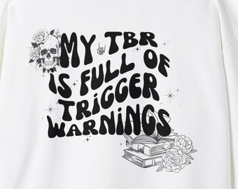 Würziges Buch-Liebhaber-Sweatshirt, Geschenk für Buch-Wurm-Hemd, dunkler romantischer Buchleser, Smut-Leser-Sweatshirt STFATTDLAGG, Abzugswarnpullover