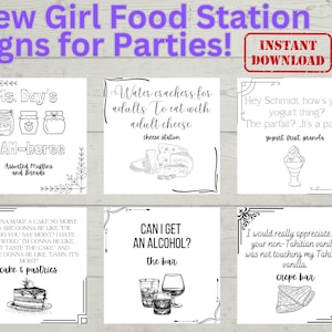 New Girl Party Pack: 10 Schmidt 29 Birthday Signs, Nick Miller Decors, Party Supplies, New Girl Themed Decorations