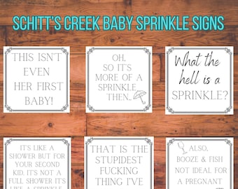 Schitts Creek Baby Sprinkle Signs, Schitts Creek Baby Sprinkle Bunting, Digital Schitts Creek Baby Shower, Baby Shower Printable Decorations