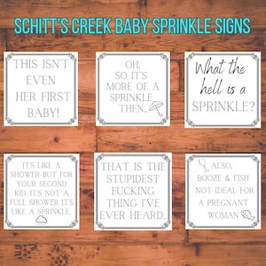 Schitts Creek Baby Sprinkle Signs, Schitts Creek Baby Sprinkle Bunting, Digital Schitts Creek Baby Shower, Baby Shower Printable Decorations