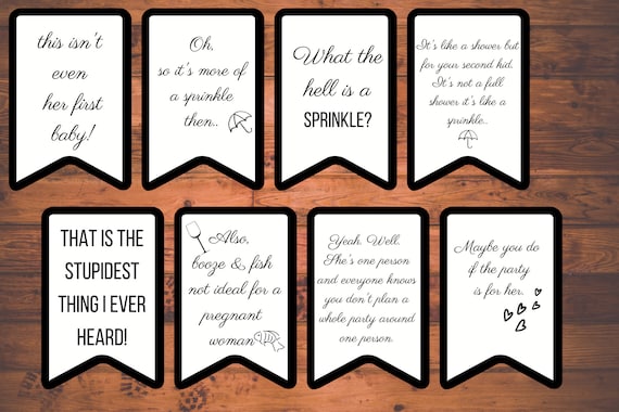 Schitts Creek Baby Sprinkle Signs
