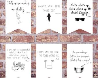 New Girl Printable Quotes for Parties Home Decor