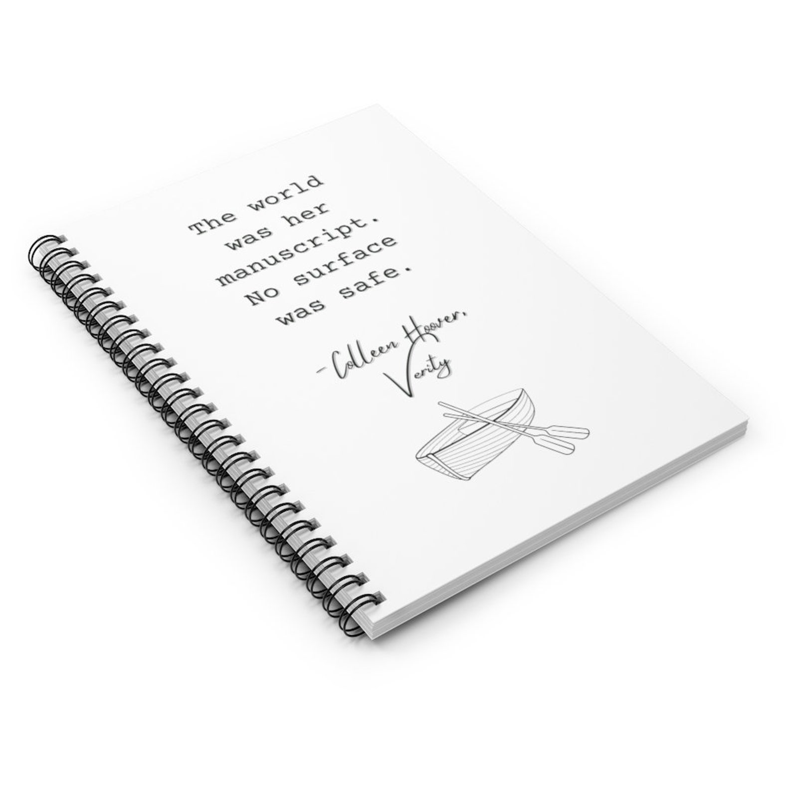 Verity Manuscript Inspired By Coho Novel Spiral Notebook Etsy