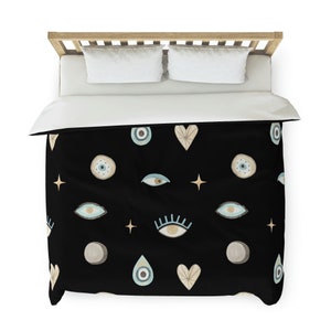 Gift for Spiritual Person Nazar Evil Eye Nazar Duvet Cover Queen size Duvet Cover King Size Duvet Cover Spiritual Room Decor