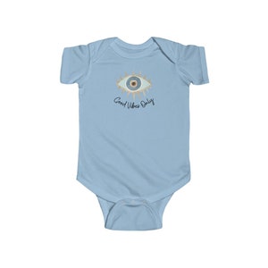 Geschenk für spirituelle Person Nazar Evil Eye Nazar Säugling Fein Jersey Bodysuit