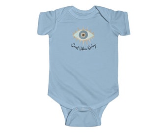 Gift for Spiritual Person Nazar Evil Eye Nazar Infant Fine Jersey Bodysuit