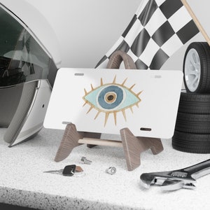 Geschenk für spirituelle Person Nazar Evil Eye Nazar Auto Vanity Plate