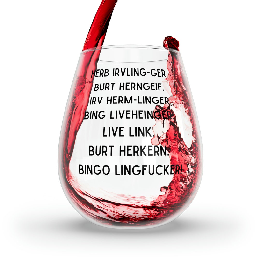 Moira Rose Fruit Wine Wine Glass, Herb Ertlinger Glass, Gift for