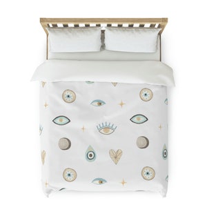 Gift for Spiritual Person Nazar Evil Eye Nazar Duvet Cover Queen size Duvet Cover King Size Duvet Cover Spiritual Room Decor