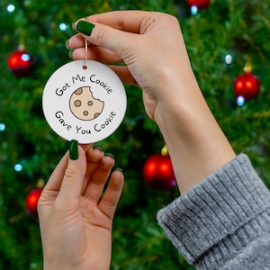 Gift for New Girl Show Lover Nick Miller New Girl Cookie Ornament Got me Cookie Gave you Cookie