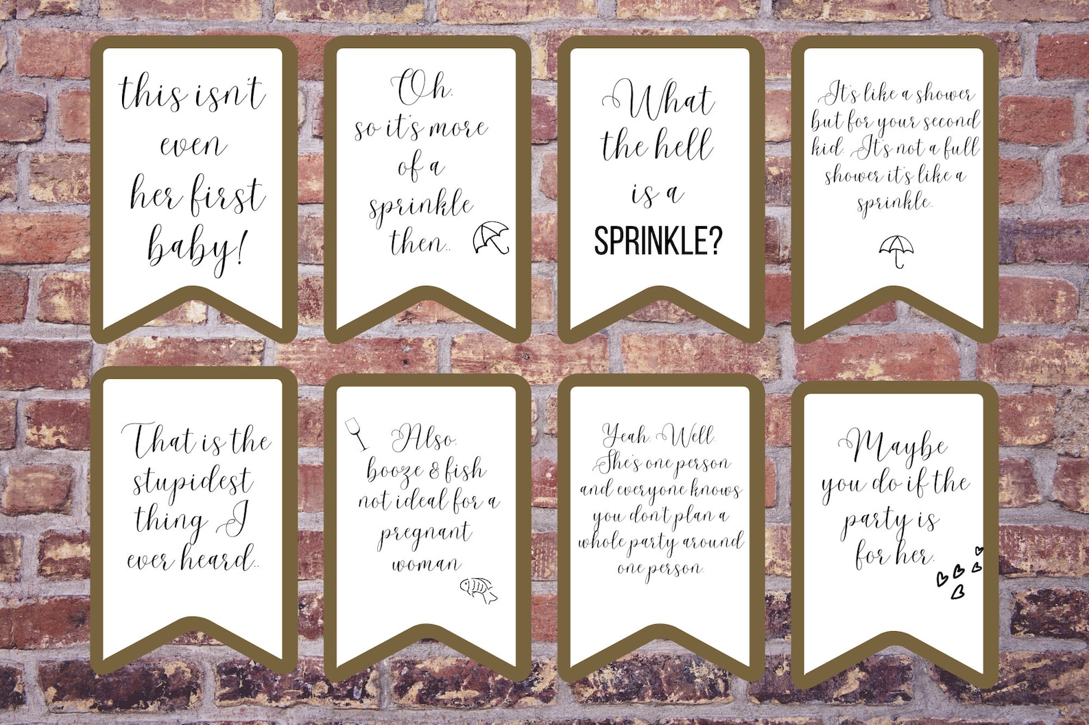 Schitts Creek Baby Sprinkle Signs Etsy