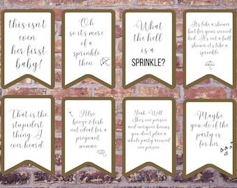 Schitts Creek Baby Sprinkle Signs