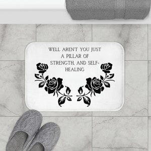 Gift for Schitts Creek Lover Schitt&#39;s Creek David Rose Inspiration Quote Funny Bath Mat