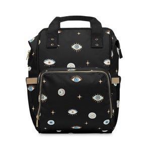 Evil Eye Baby, Evil Eye Diaper Bag, Evil Eye Tote Bag, Evil Eye Backpack, Nazar Gift for Spiritual Mom Multifunctional Diaper Backpack
