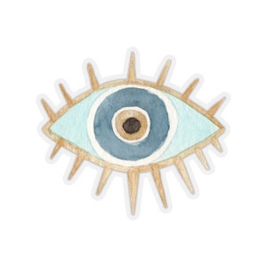 Gift for Spiritual Person Nazar Evil Eye Kiss-Cut Stickers