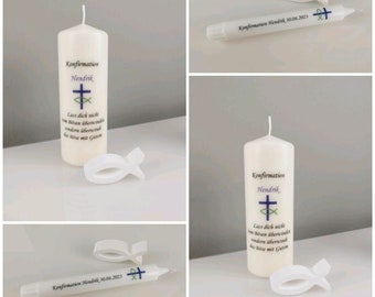 Water slide film for candles confirmation/baptism/communion