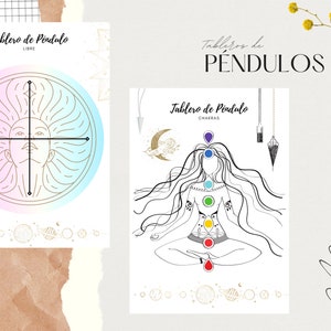 Pendulums and Charts/ Printable Grimoire Pages/ Pendulum Board/ Printable Pendulum/ Pendulums/ Pendulum Pages/