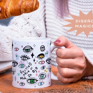 Mug png design,1 Digital template for sublimation on mugs - Sublimation mug against the evil eye, mug design template